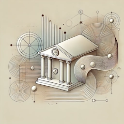 Symbolic image of a classical bank building with digital elements – representing secure and transparent payment processing.